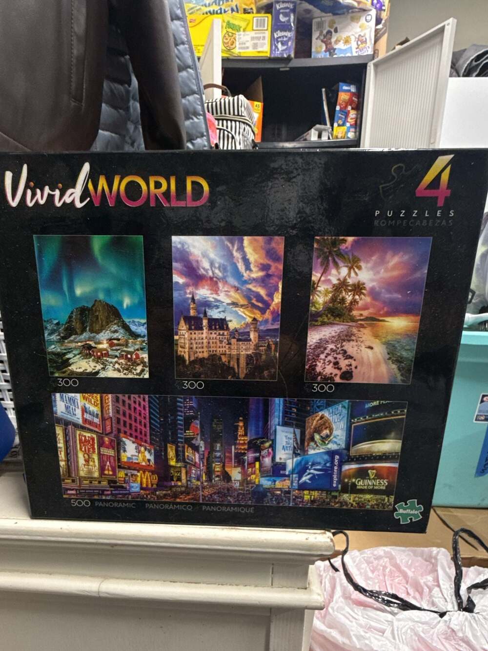 Buffalo Games Vivid World 4-in-1 Multipack Jigsaw Puzzle Set